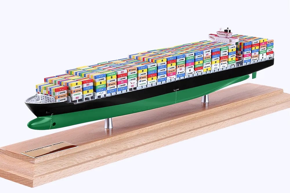 Banboring Black&Green-1 Customization Shipping Container Ship Model(1:1000)