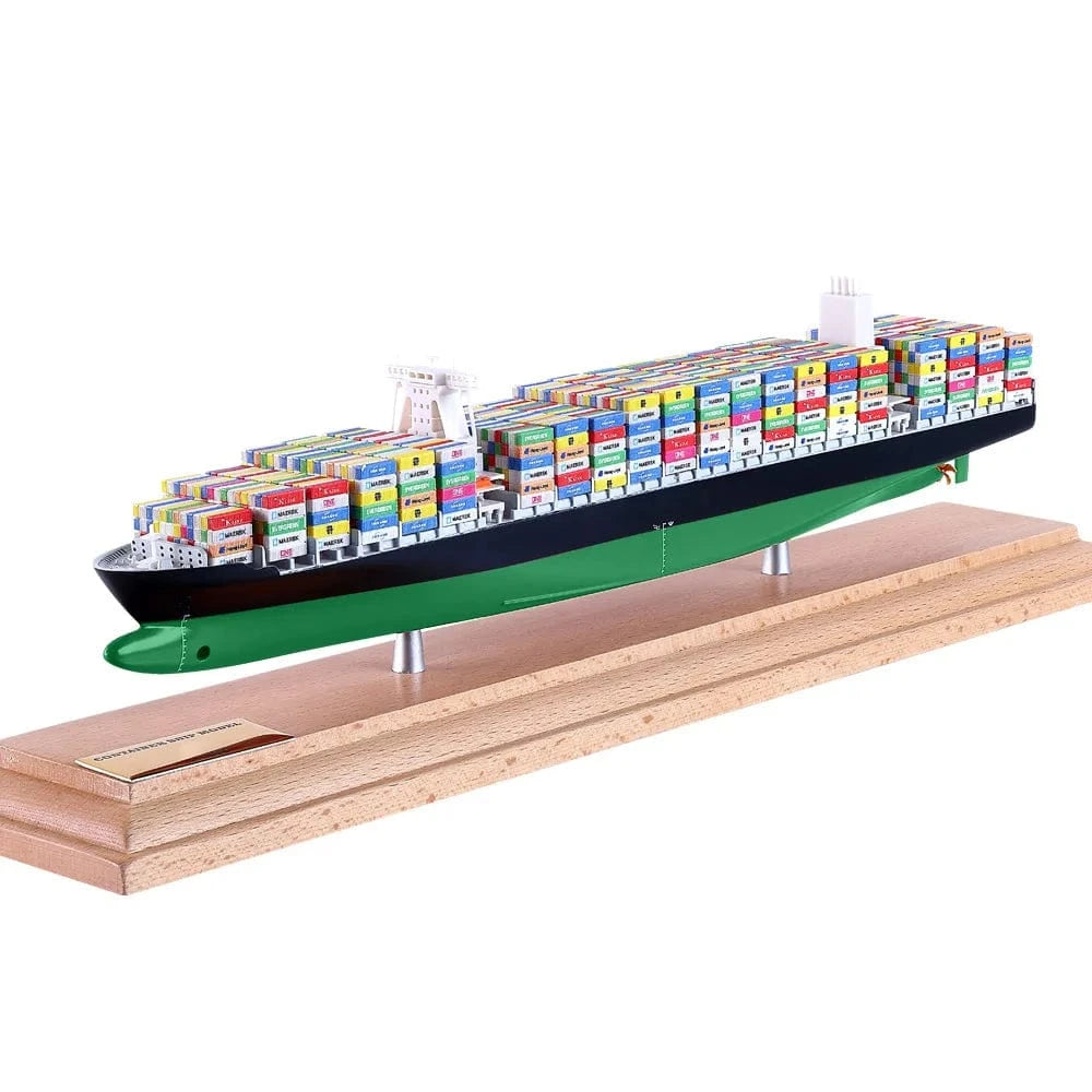 Banboring Black&Green-2 Customization Shipping Container Ship Model(1:1000)
