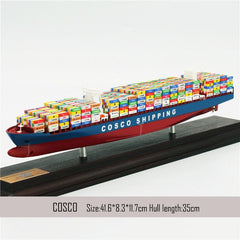 Banboring Blue-3 Shipping Container Ship Model(1:1000)