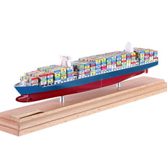 Banboring Blue&Red-2 Customization Shipping Container Ship Model(1:1000)