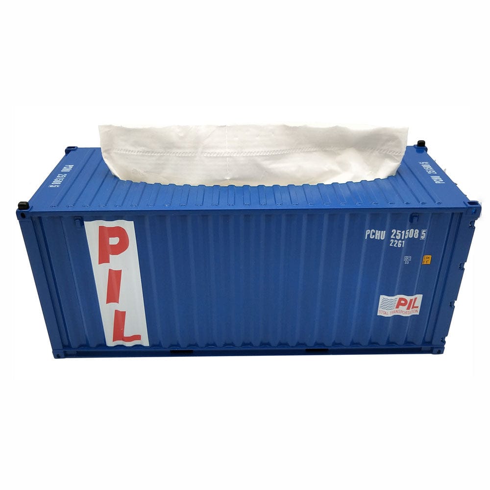 Banboring Blue Shipping Container Tissue Box 1:20