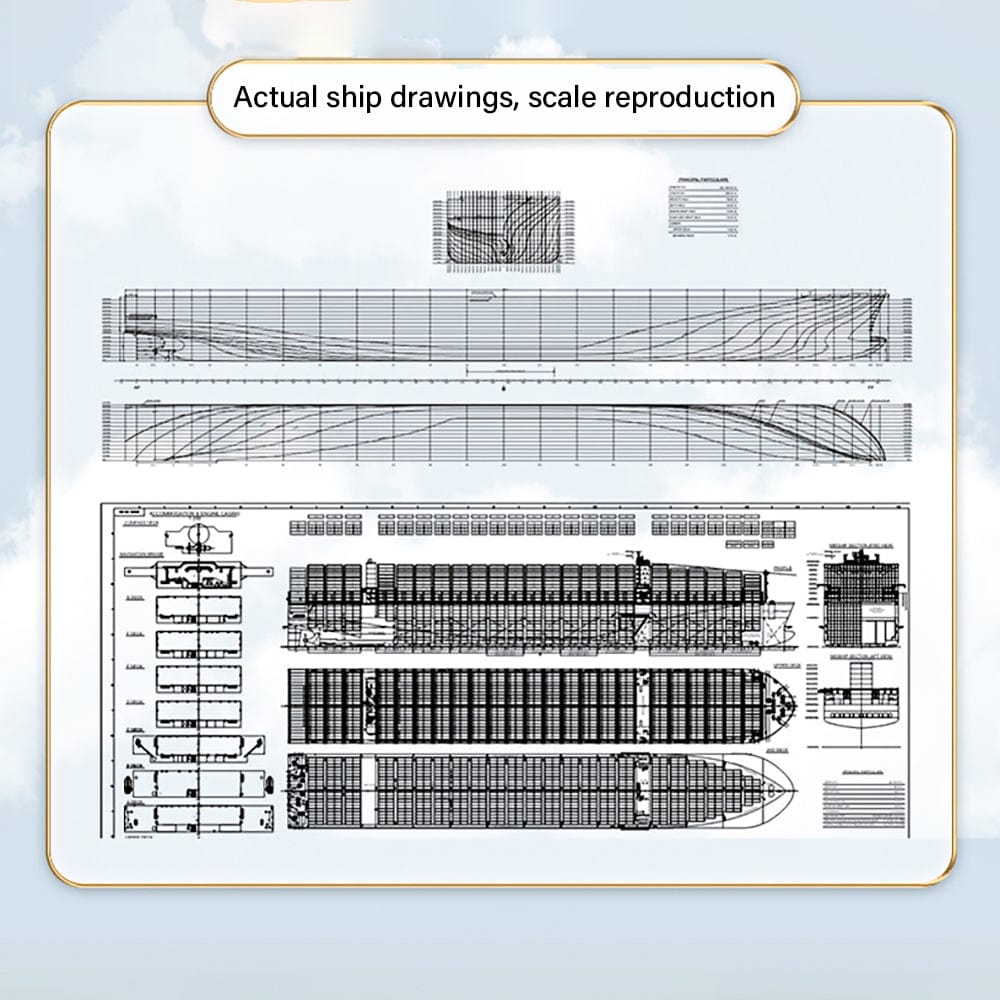 Banboring Custom Shipping Container Ship Model(1:1000)