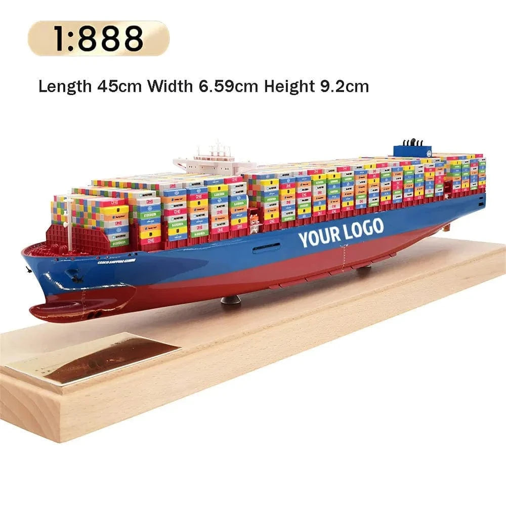 Banboring Customization 45cm Container Ship Model (Scale 1:888)