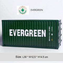 Banboring Green Iron Shipping Container Model Tissue Box