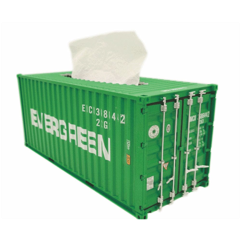 Banboring Green Shipping Container Tissue Box 1:20