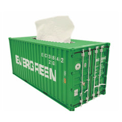 Banboring Green Shipping Container Tissue Box 1:20