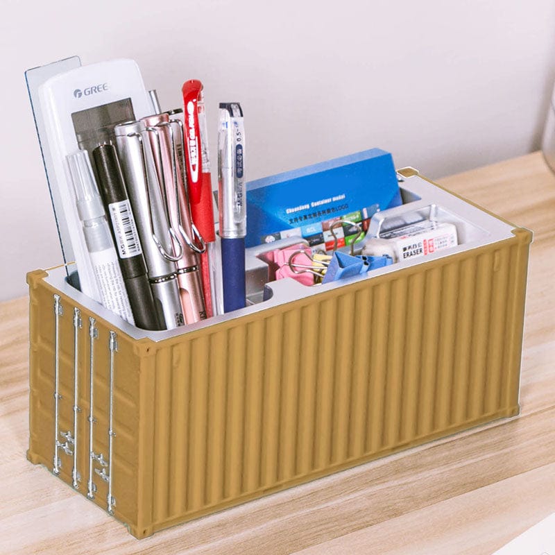 Banboring Khaki Customization Pen Holder