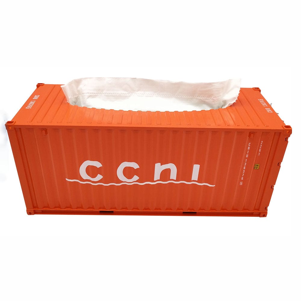 Banboring Orange Shipping Container Tissue Box 1:20