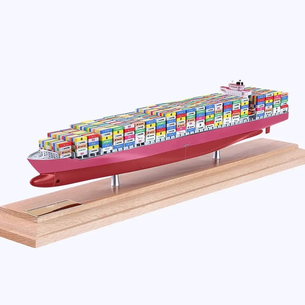 Banboring Pink&Red-1 Customization Shipping Container Ship Model(1:1000)