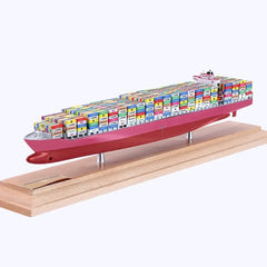 Banboring Pink&Red-1 Customization Shipping Container Ship Model(1:1000)