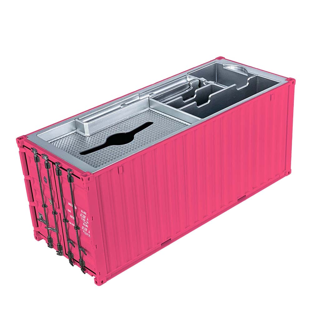 Banboring Pink Shipping Container Organizer&Tissue Box 1:20