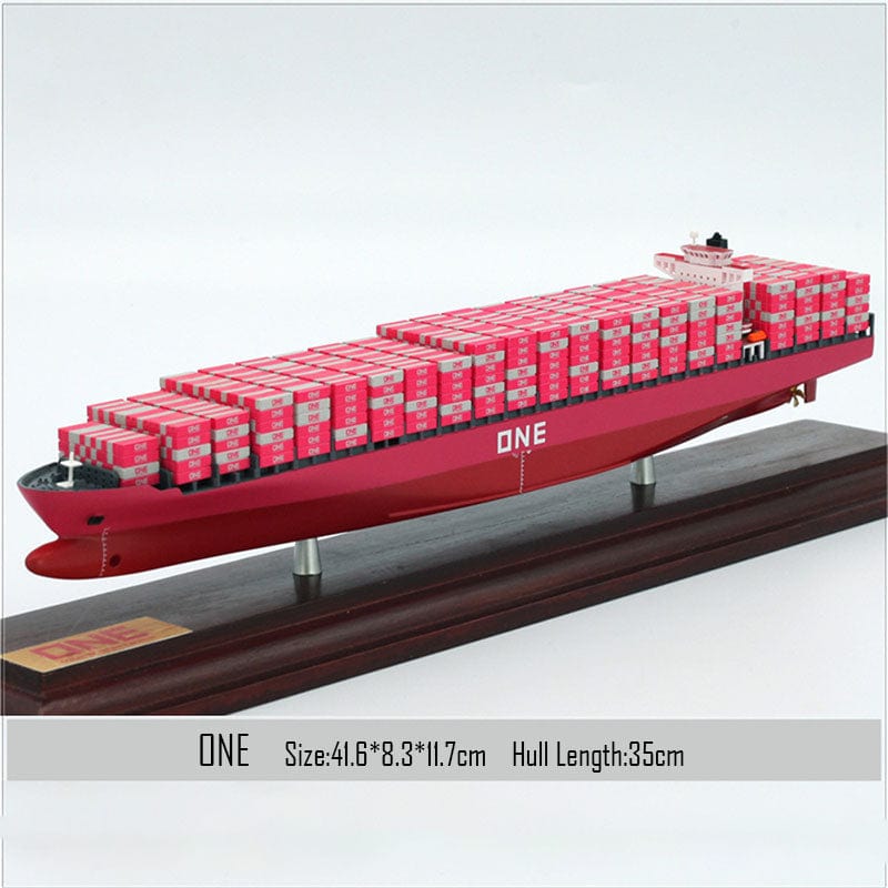 Banboring Pink Shipping Container Ship Model(1:1000)
