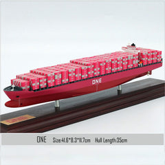 Banboring Pink Shipping Container Ship Model(1:1000)