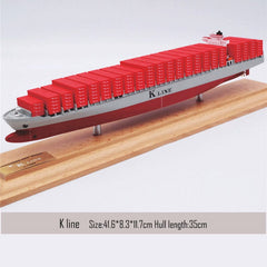 Banboring Red-3 Shipping Container Ship Model(1:1000)