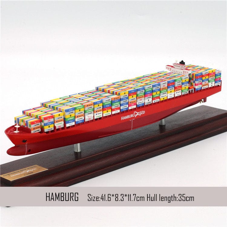 Banboring Red-5 Shipping Container Ship Model(1:1000)