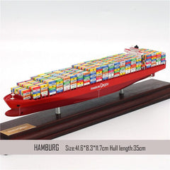 Banboring Red-5 Shipping Container Ship Model(1:1000)