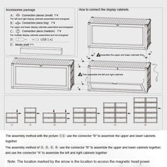 Banboring Shipping Container Model Lighting Display Box