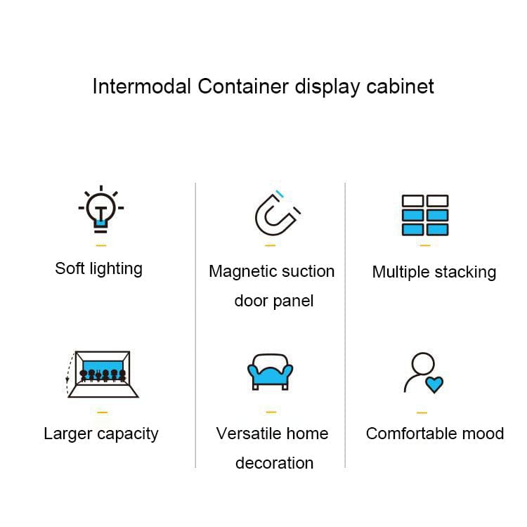 Banboring Shipping Container Model Lighting Display Box