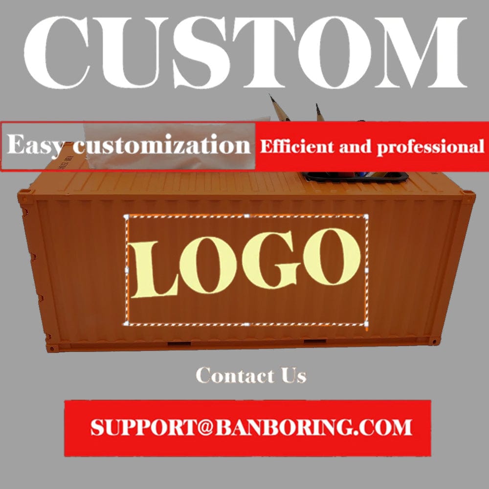 Banboring Shipping Container Pen Holder&Tissue Box 1:20
