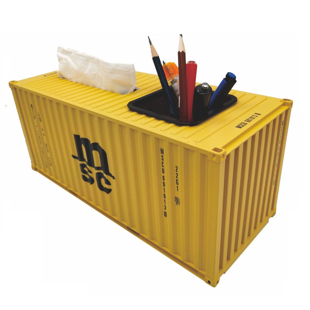 Banboring Shipping Container Pen Holder&Tissue Box 1:20