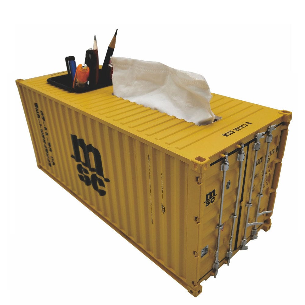 Banboring Shipping Container Pen Holder&Tissue Box 1:20