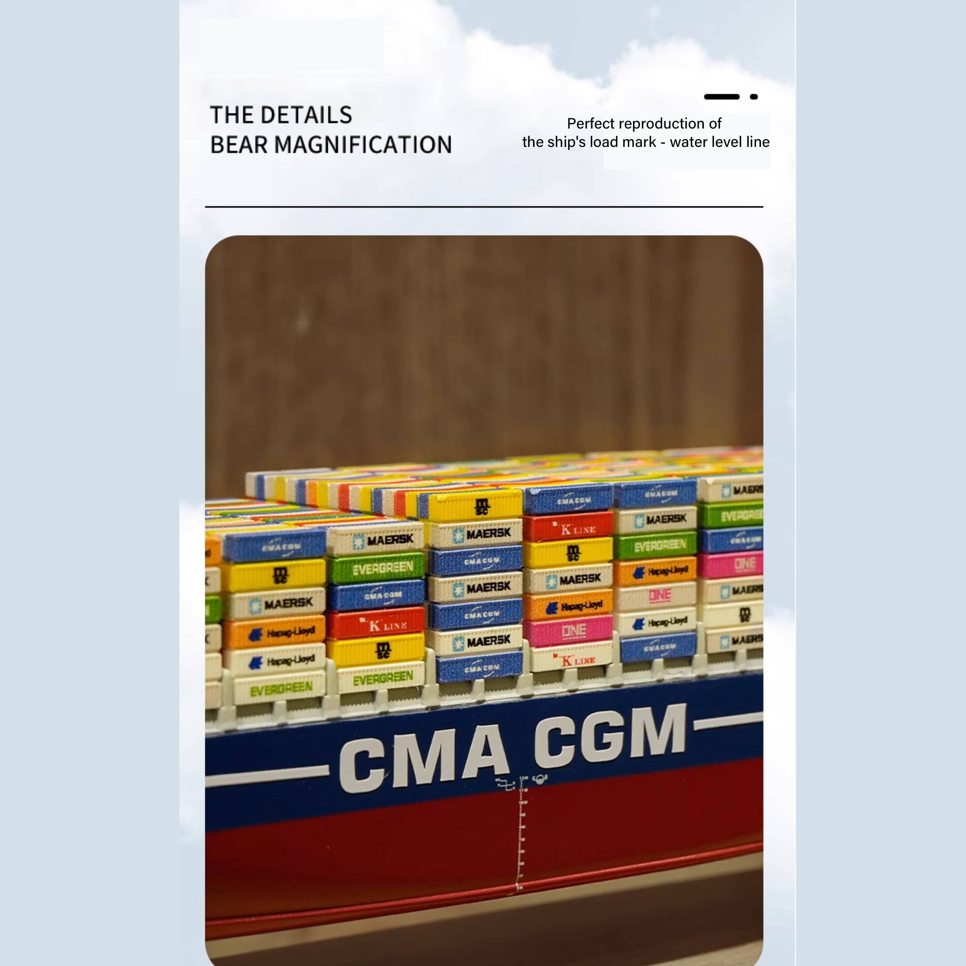 Banboring Shipping Container Ship Model(1:1000)