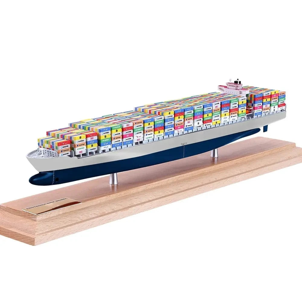 Banboring White&DarkBlue-1 Customization Shipping Container Ship Model(1:1000)