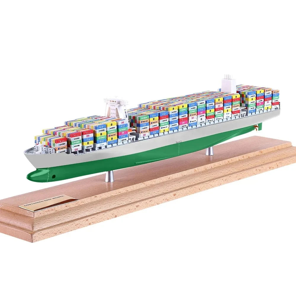 Banboring White&Green-2 Customization Shipping Container Ship Model(1:1000)