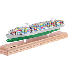 Banboring White&Green-2 Customization Shipping Container Ship Model(1:1000)