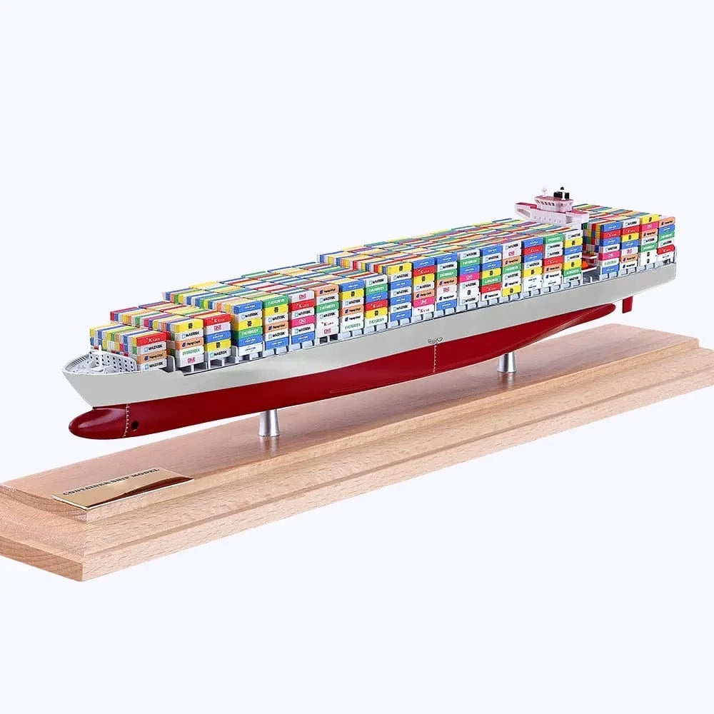 Banboring White&Red-1 Customization Shipping Container Ship Model(1:1000)