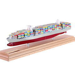 Banboring White&Red-2 Customization Shipping Container Ship Model(1:1000)