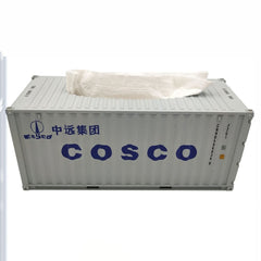 Banboring White Shipping Container Tissue Box 1:20