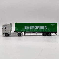 Patoak Alloy Simulation Container Model Truck 1:50-White Truck Cab