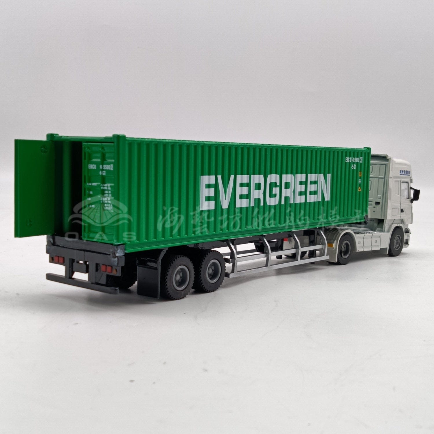 Patoak Alloy Simulation Container Model Truck 1:50-White Truck Cab