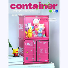 Patoak Deep Pink Container LampLight Display Box