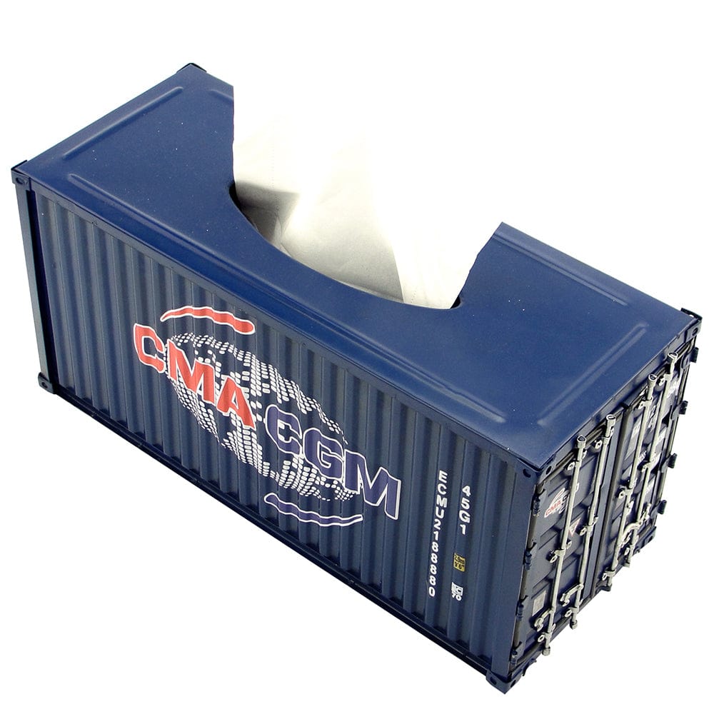 Patoak Iron Shipping Container Model Tissue Box 1:20