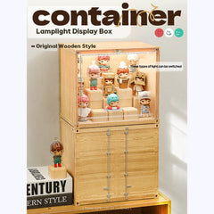 Patoak Original Wooden Container LampLight Display Box