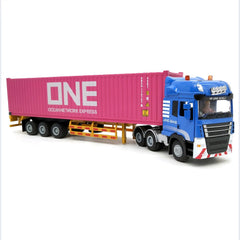 Patoak Pink Alloy Simulation Container Model Truck 1:50