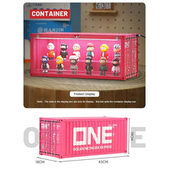 Patoak Pink Shipping Container Model Lighting Display Box