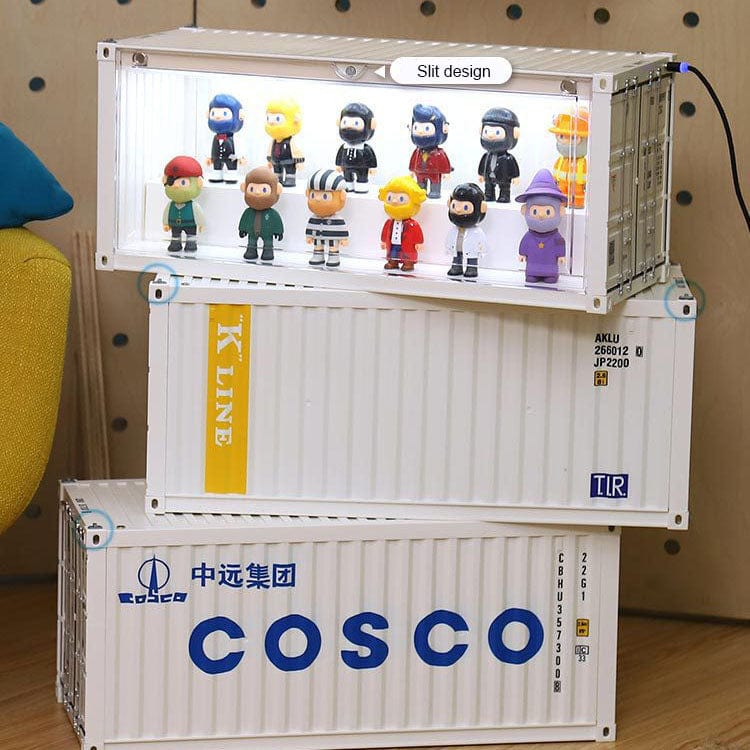 Patoak Shipping Container Model Lighting Display Box