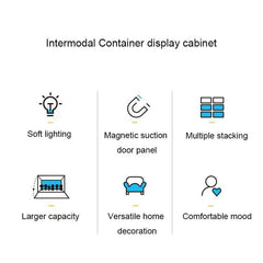 Patoak Shipping Container Model Lighting Display Box