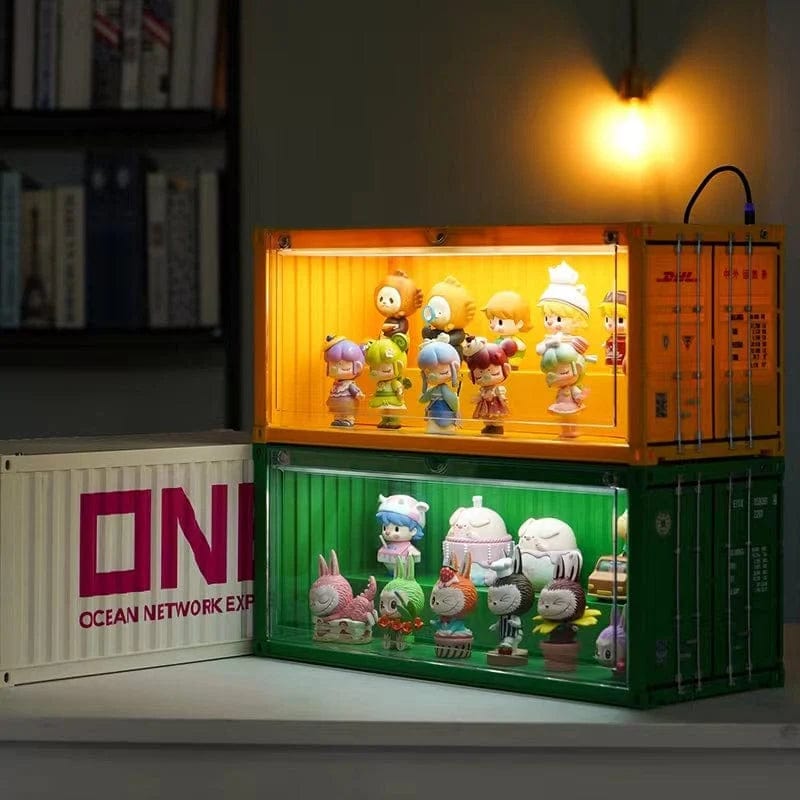 Patoak Shipping Container Model Lighting Display Box