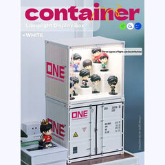 Patoak White Container LampLight Display Box