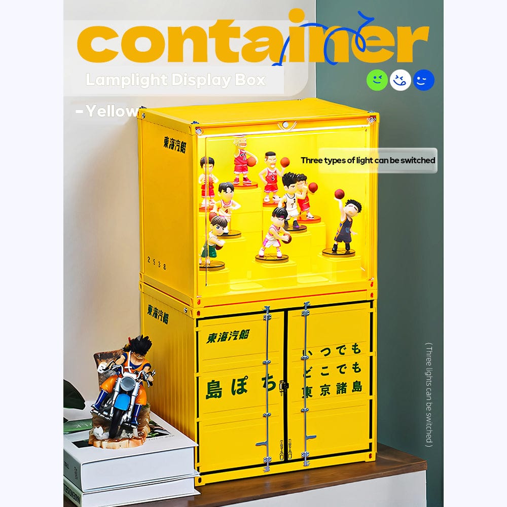 Patoak Yellow Container LampLight Display Box
