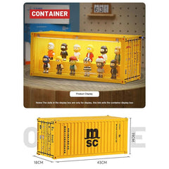 Patoak Yellow Shipping Container Model Lighting Display Box