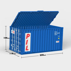 Personalisation Blue-1 Container Storage Box