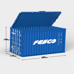 Personalisation Blue-2 Container Storage Box