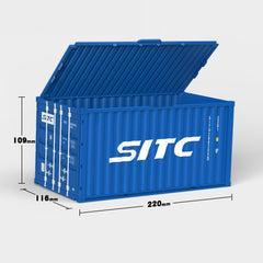 Personalisation Blue-4 Container Storage Box