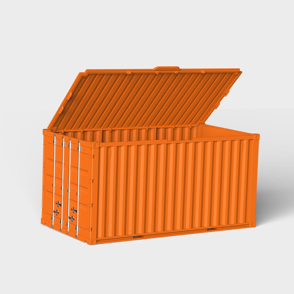 Personalisation Orange Customised Container Storage Box