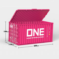 Personalisation Pink Container Storage Box
